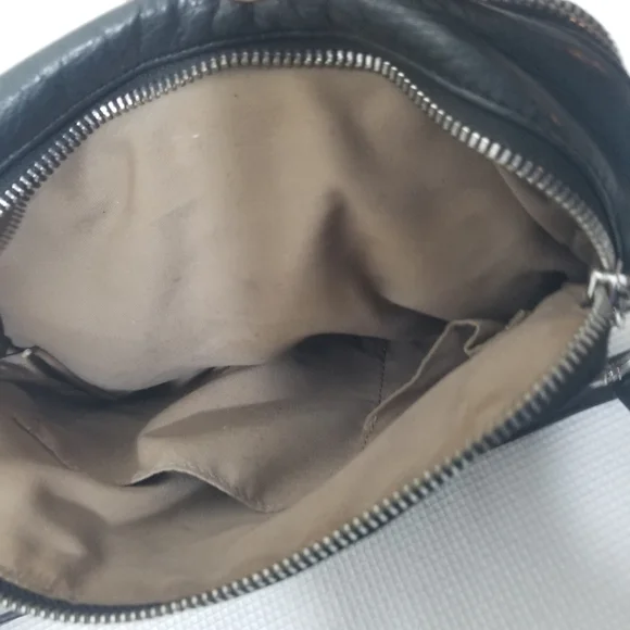 Margot, Black Leather Crossbody Bag - Picture 6 of 7